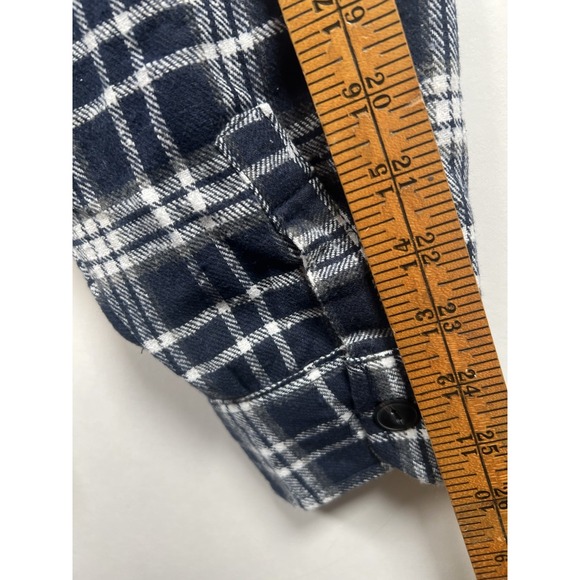 Jachs New‎ York Men's Navy Plaid Sherpa Lined Brushed Flannel Shirt Jacket XL - Picture 4 of 12